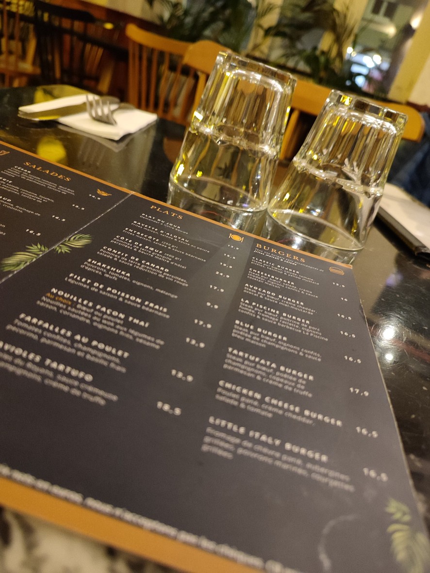 La Piscine Saint-Louis menu 2