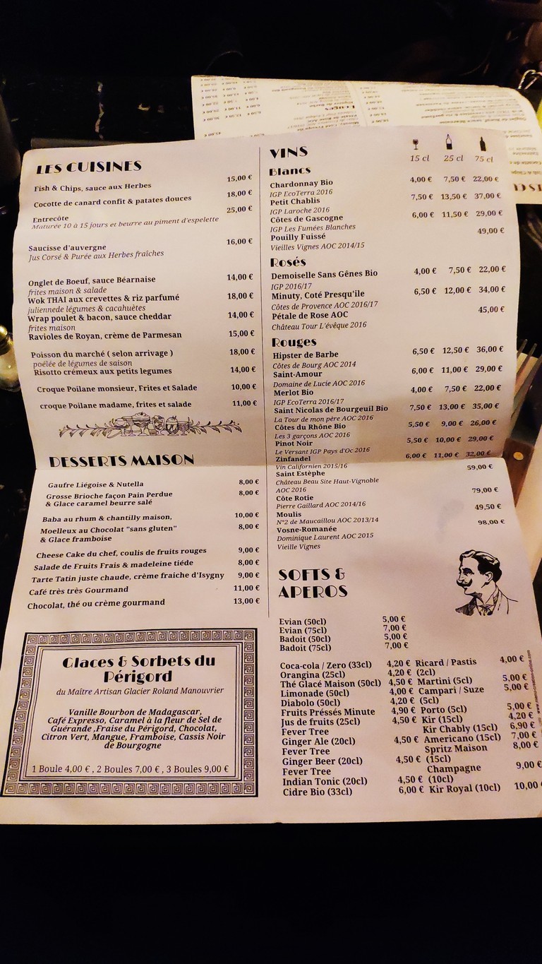 La Piscine Saint-Louis menu 3