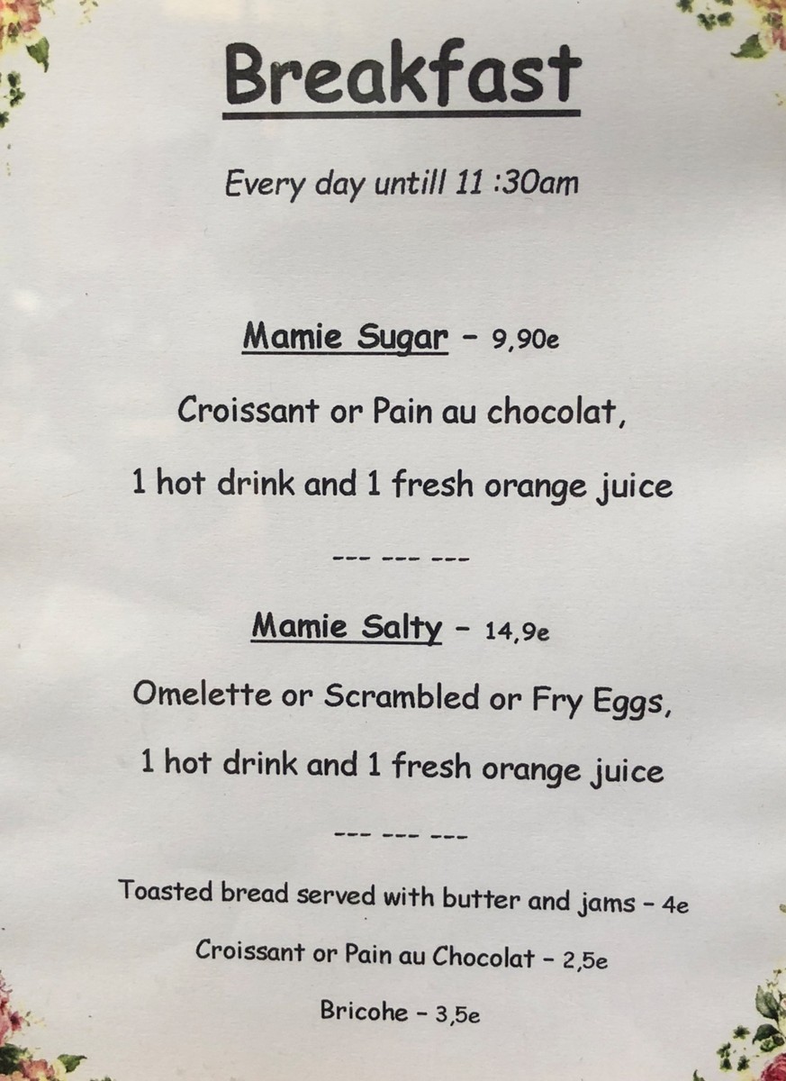 Abuela menu 5
