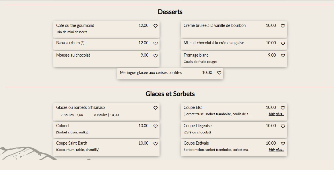 La Table des Ternes menu 6