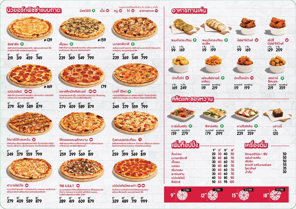 Soho Pizza (Cove Hill) menu 1