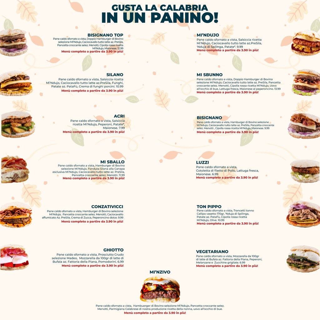 mi 'ndujo - Ponte Milvio menu 1