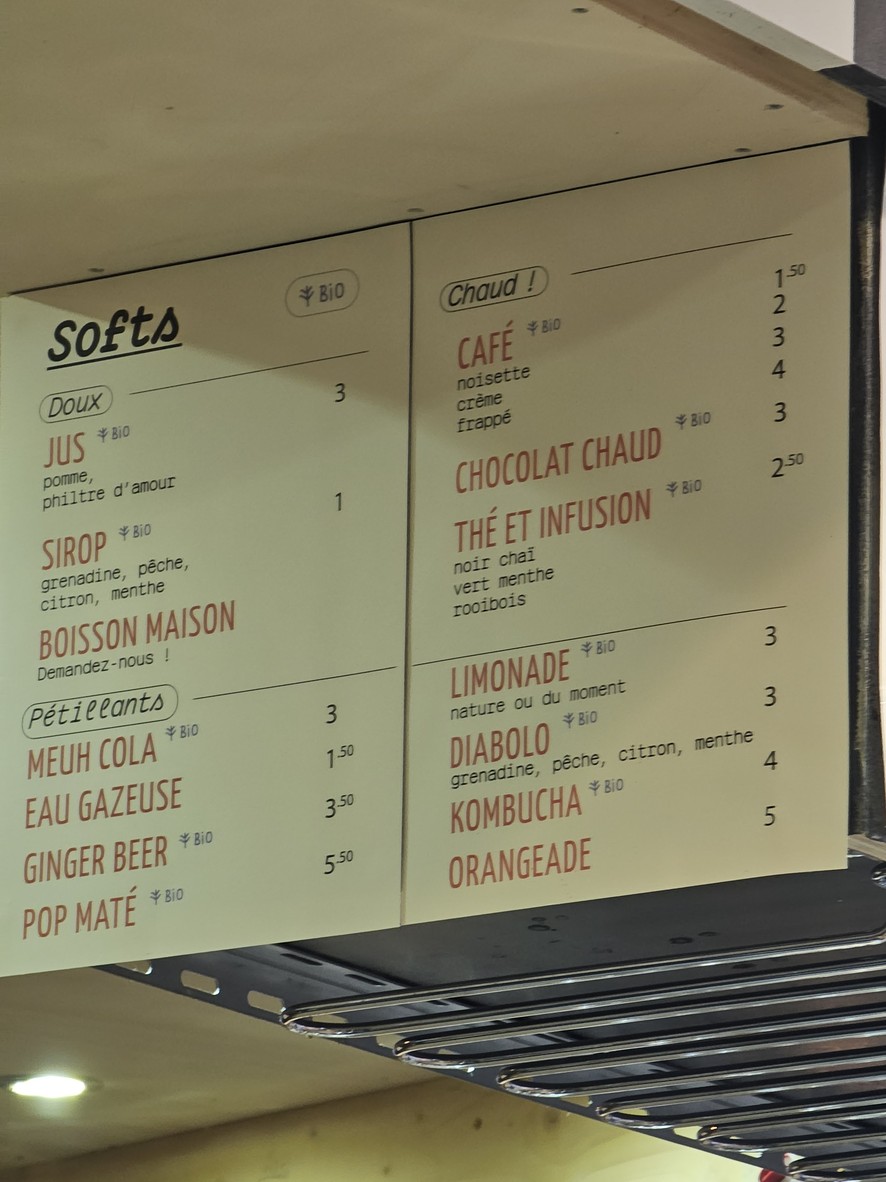 Cantine de Césure - Bar-Restaurant menu 2