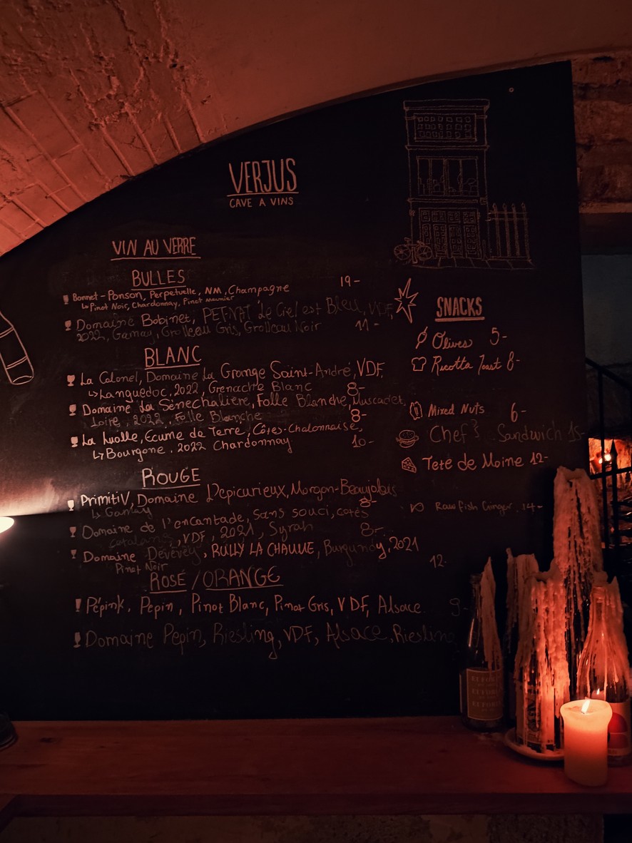 Verjus menu 1