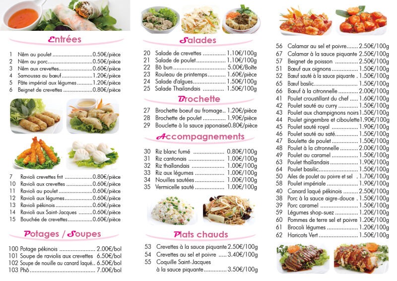 Feng & Na menu 2