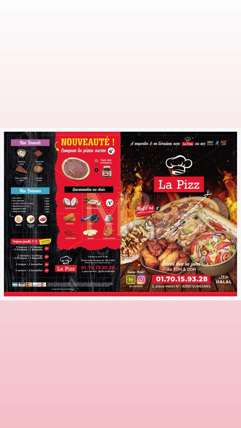 La Pizz menu 3