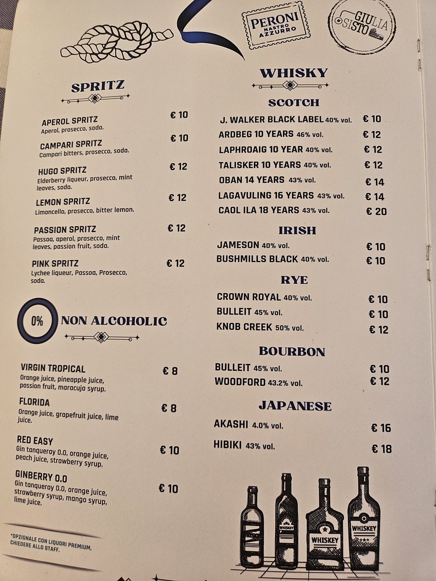 Giulia&Sisto Roma Terrazza San Clemente menu 7