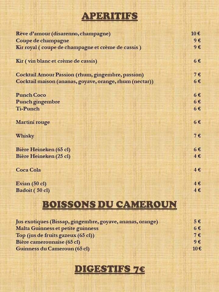 Le Sawa menu 4