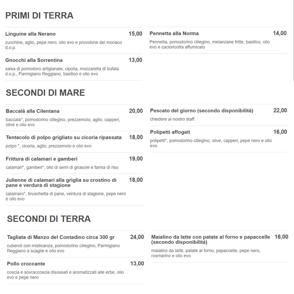 Ristorante Madia Drogheria menu 3