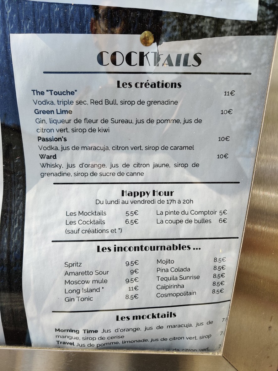 Le Comptoir Saint-Cloud menu 3
