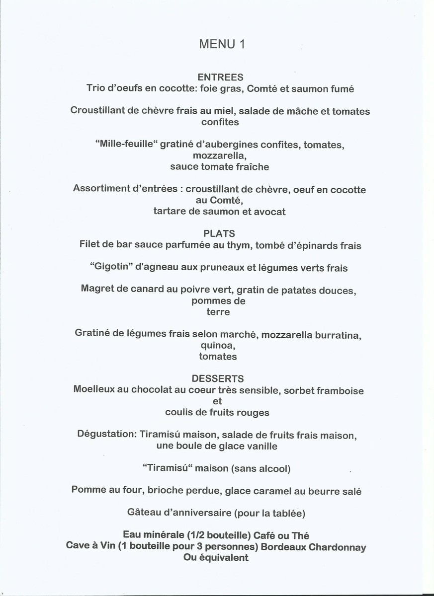 BSR RESTAURANTE GRUPO CLUB CUMPLEAÑOS menu 1