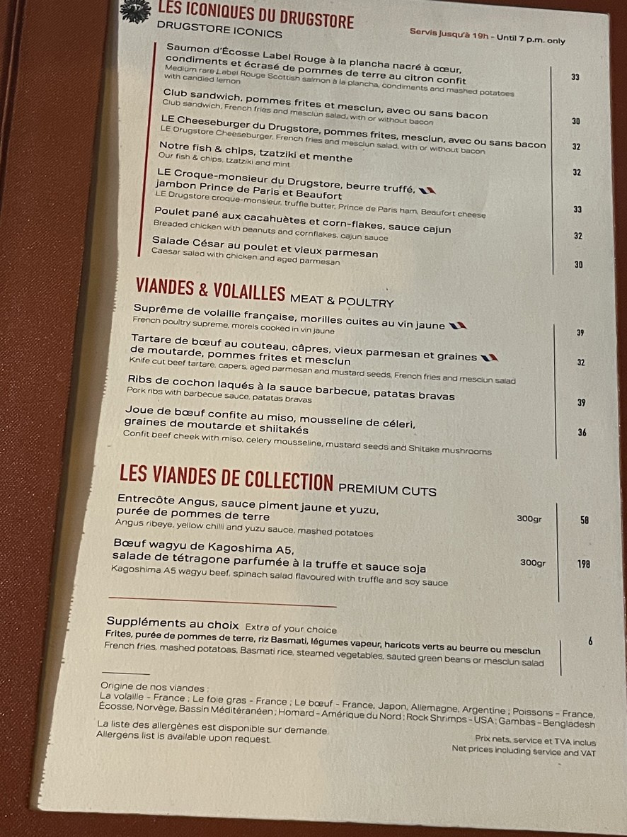 Le Drugstore menu 3