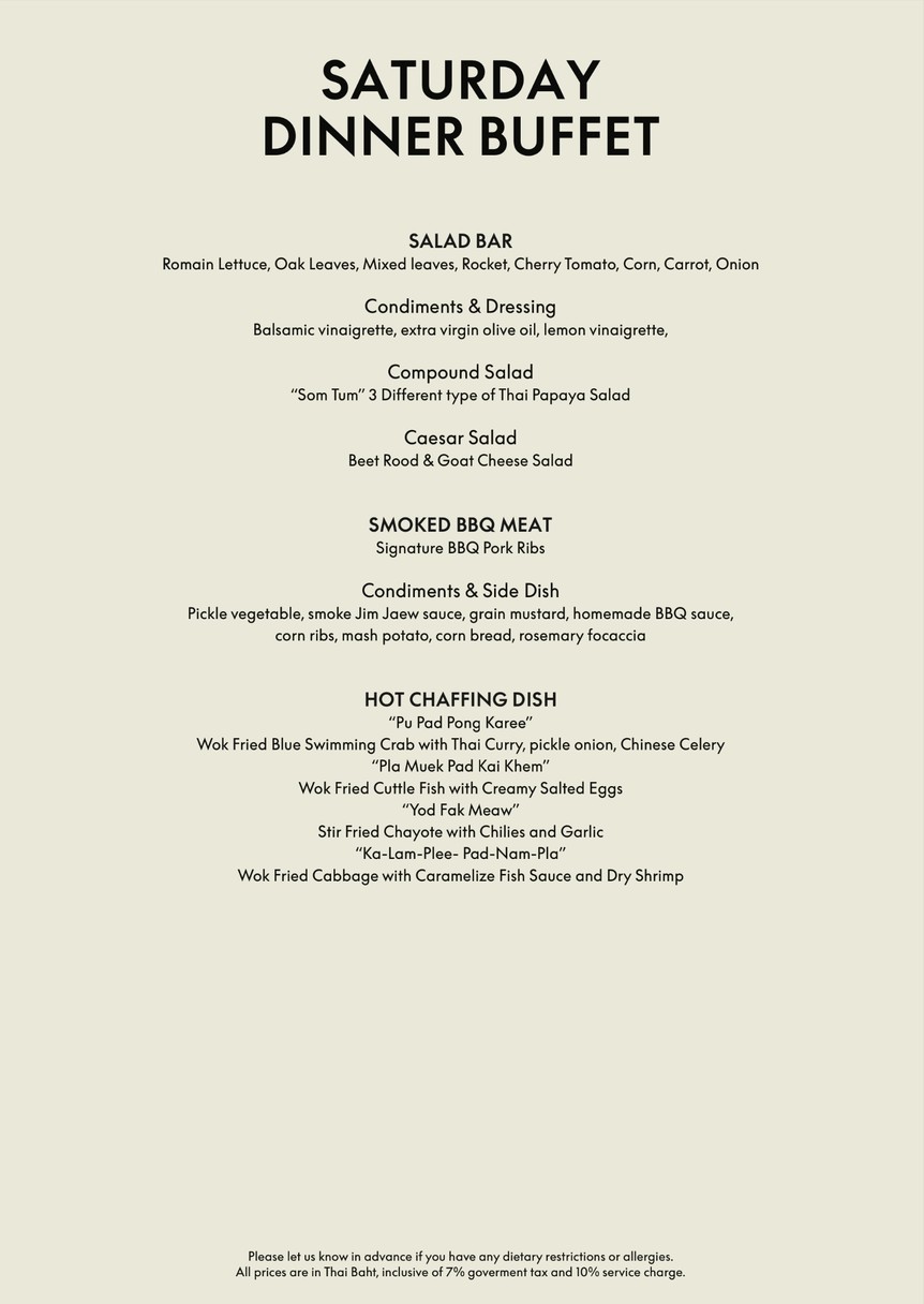 The Kitchen Table menu 1