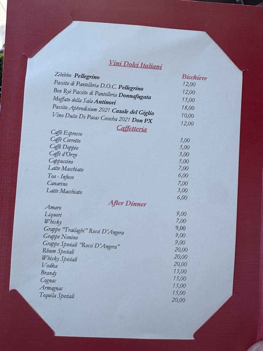 Dal Bolognese Roma menu 4