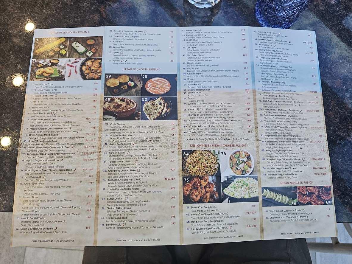 Chowpati Indian Street Food - Indian Restaurant Bangkok menu 1