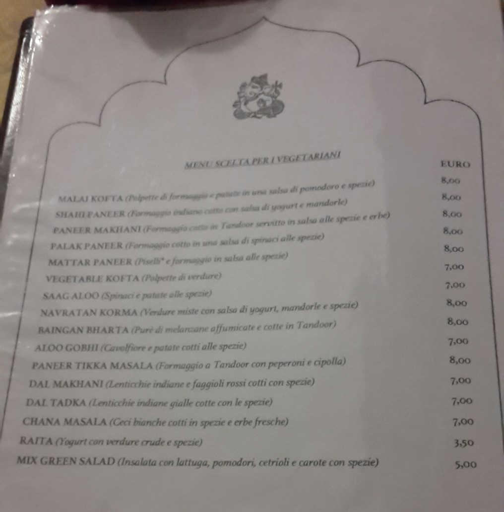 Himalaya Palace menu 2