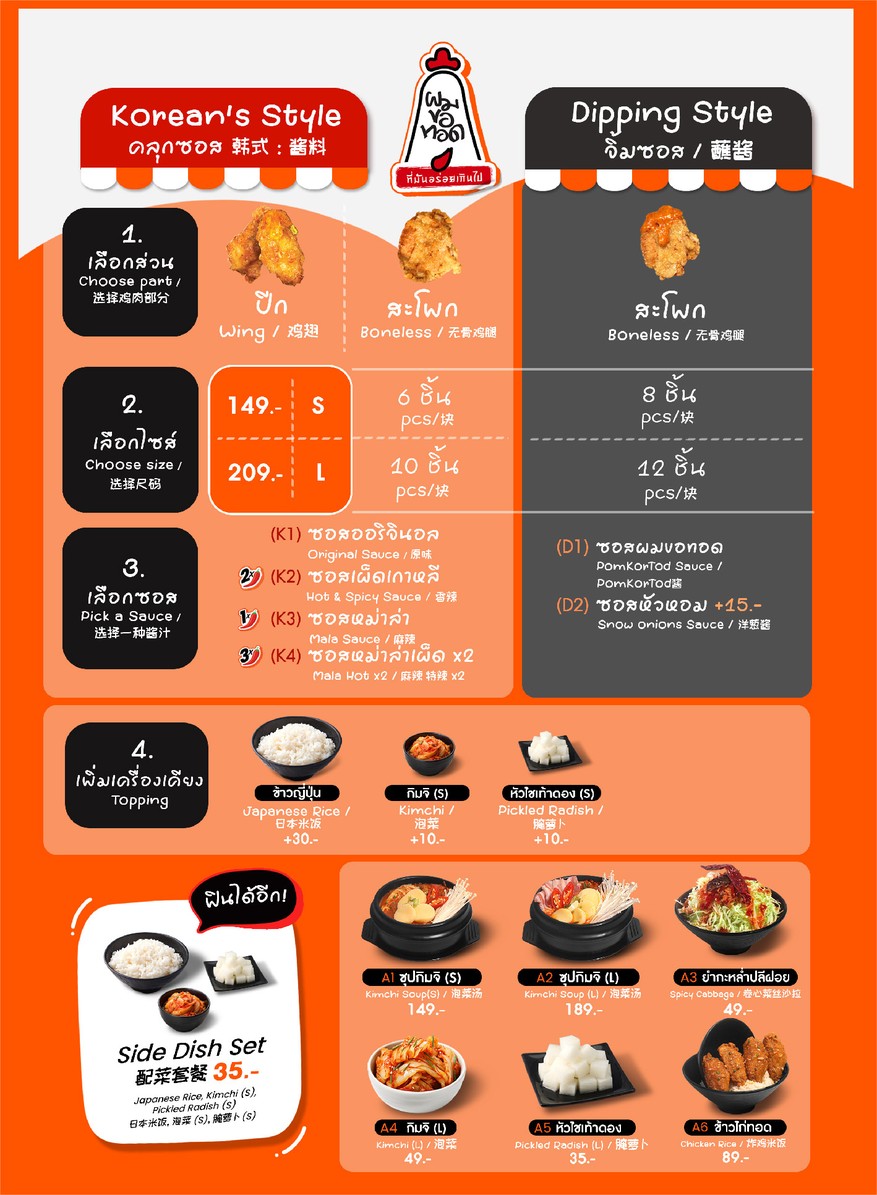 Wǒ xiǎng yào zhá - Lādíwò fēndiàn menu 2