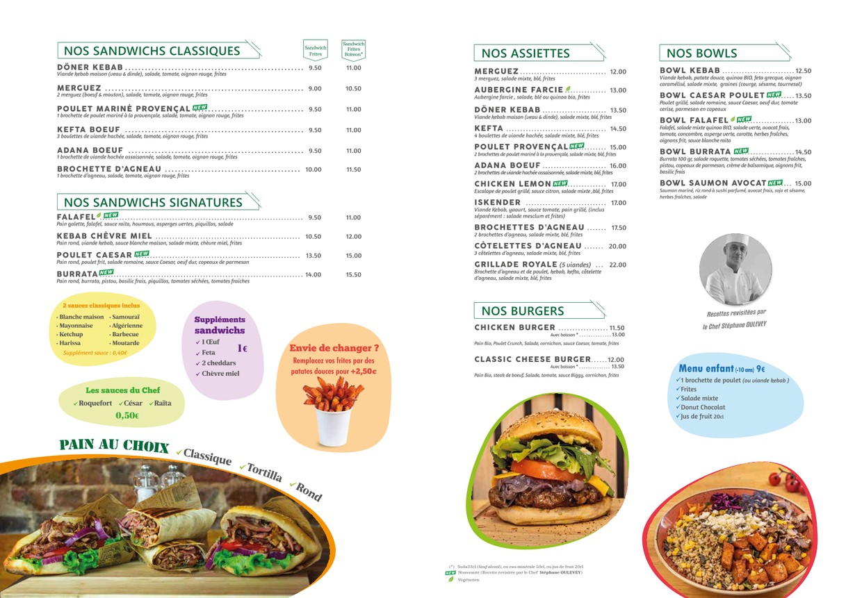 Hêvî GRILLADES menu 3