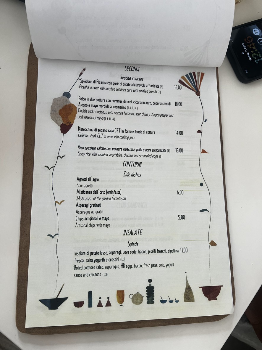 Materia Cafe menu 3