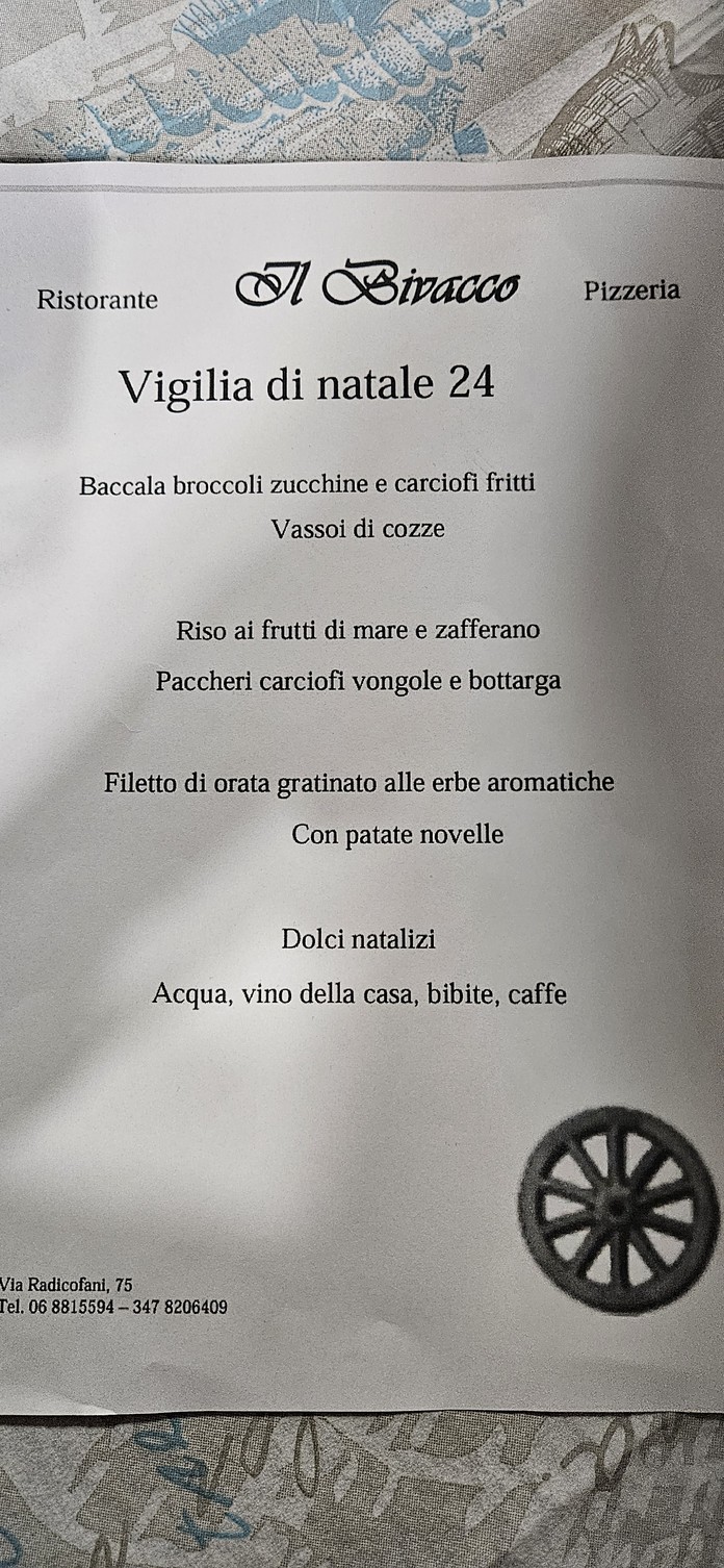Il Bivacco menu 1