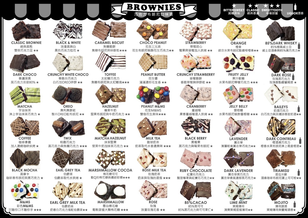Sr.BROWNIE Señor Oso de Chocolate Brownie menu 2