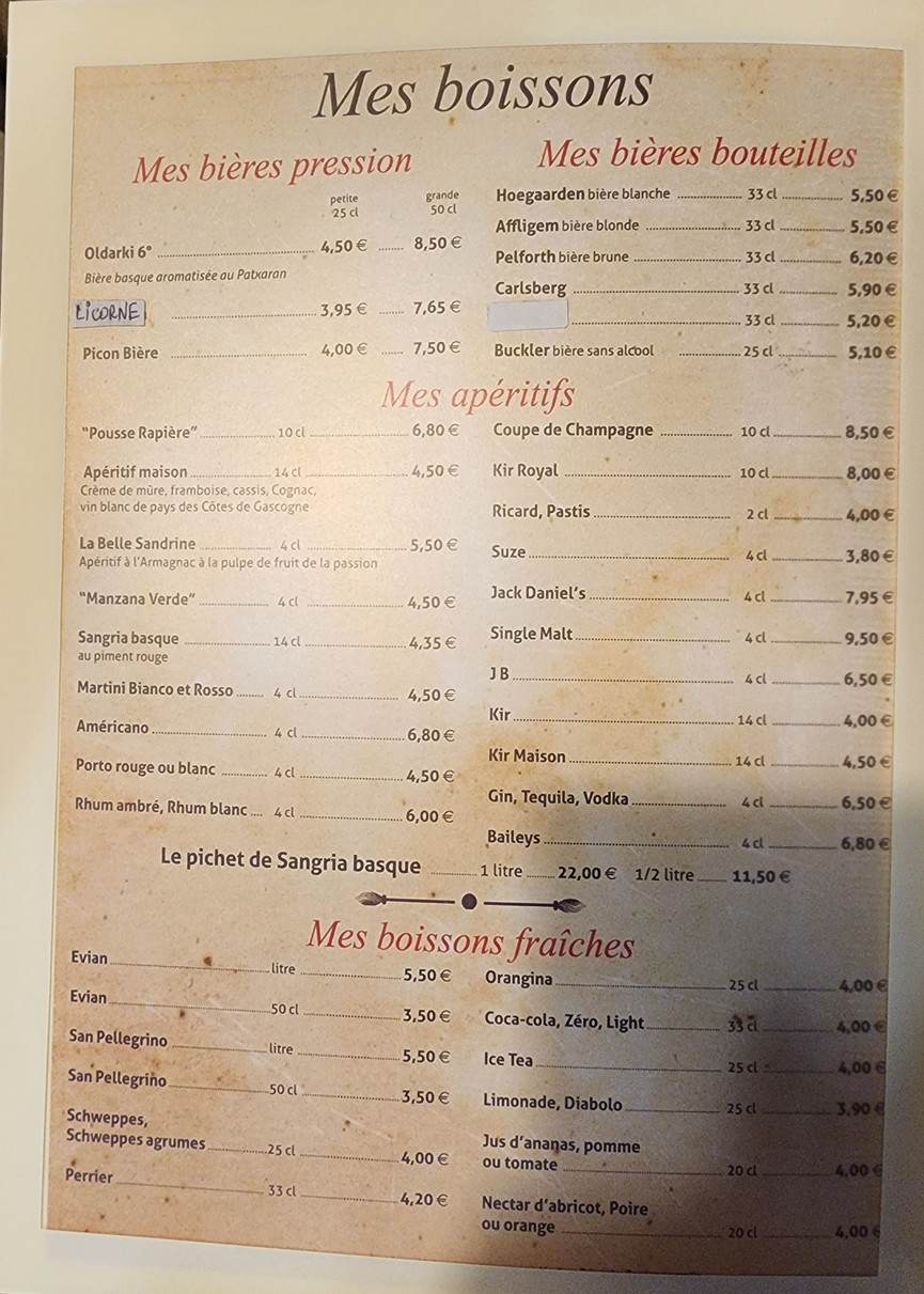 Chez Papa 13 menu 4
