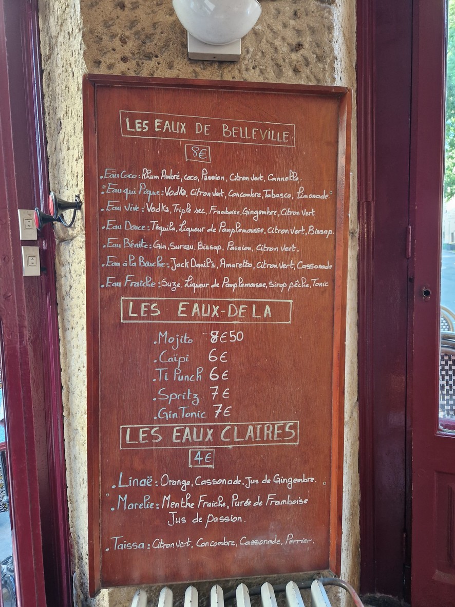 Les Mesanges menu 2