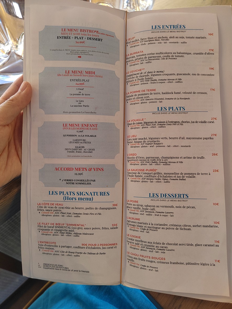Chez Mimi - Bistrot Pas Parisien menu 2