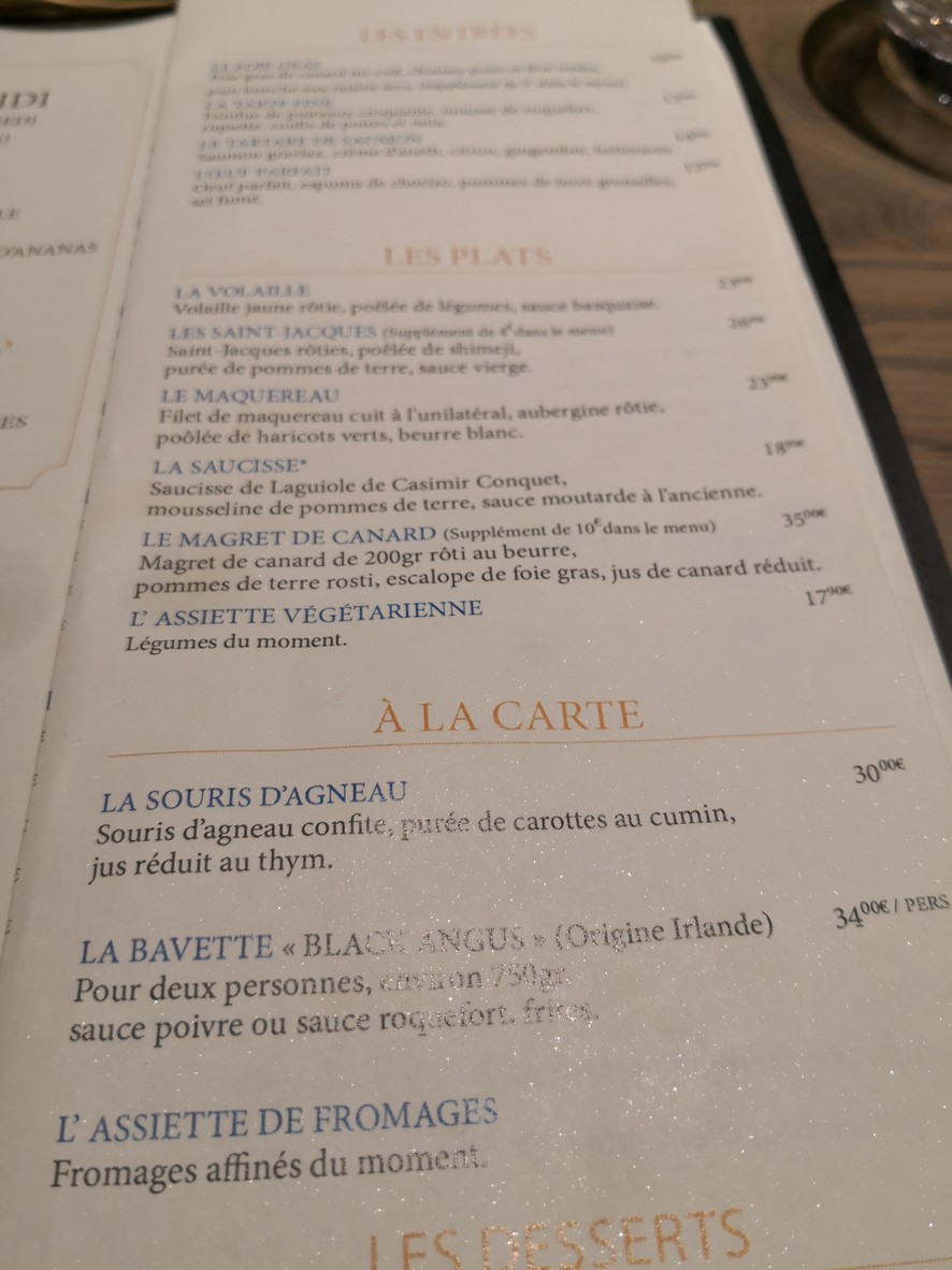 Chez Mimi - Bistrot Pas Parisien menu 4