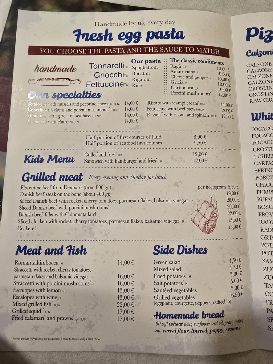Ristorante Braceria La Gazza menu 1