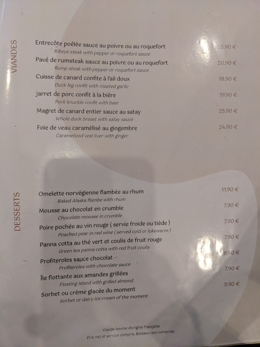 Virgule menu 2