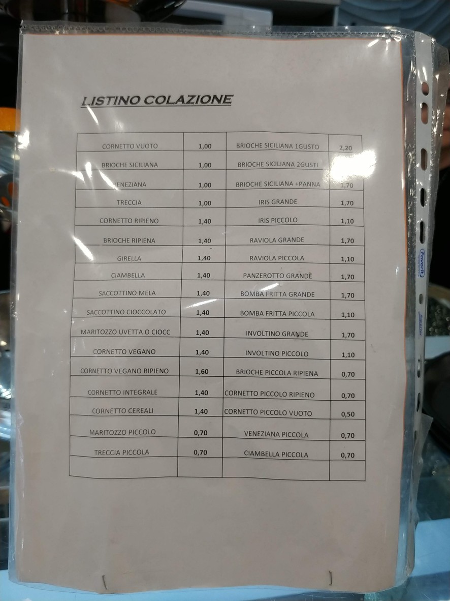 Pasticceria Mizzica! menu 2
