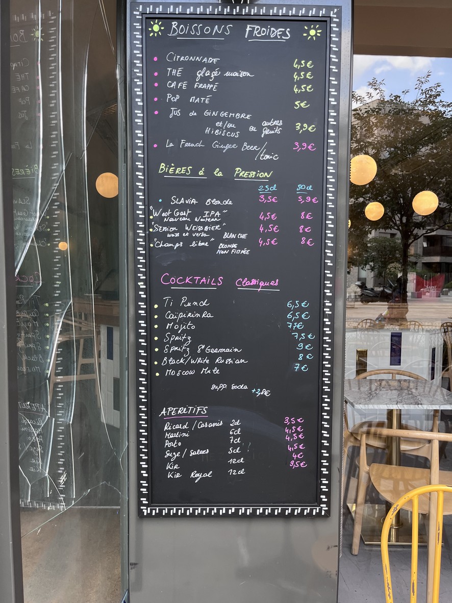 Chez GIGI menu 2