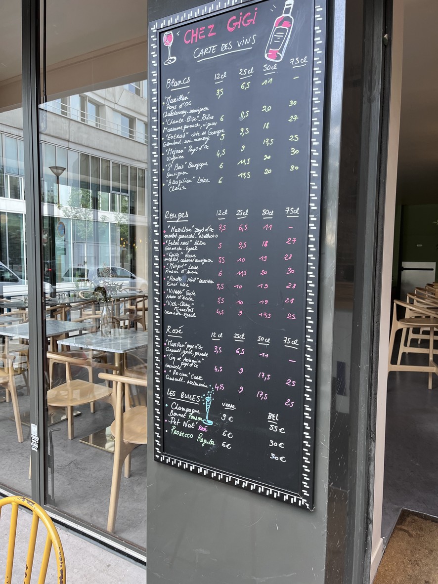 Chez GIGI menu 3