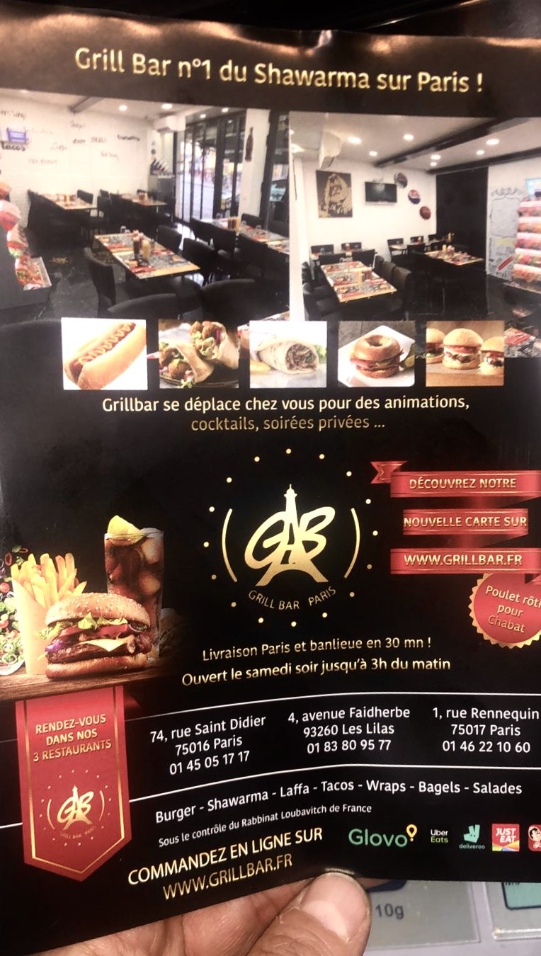 Grill Bar menu 1