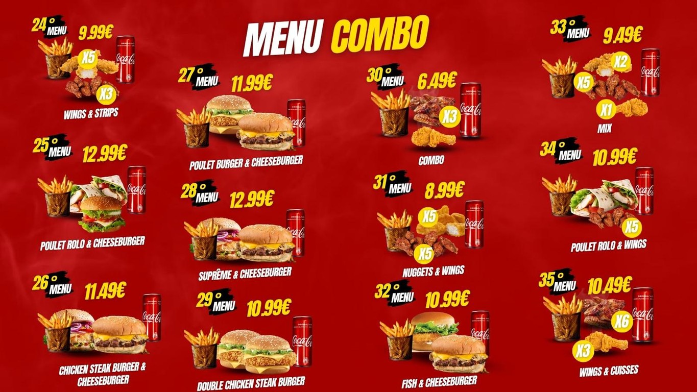 Maxin Chicken menu 1