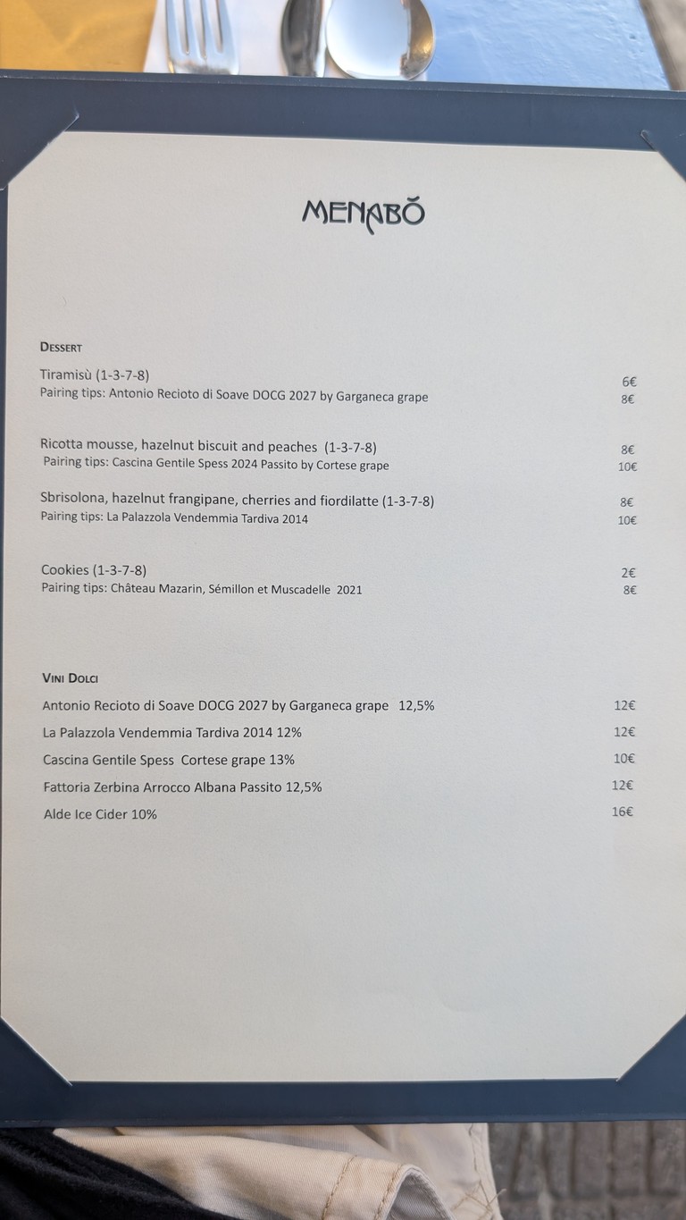 Menabó Vino e Cucina menu 2