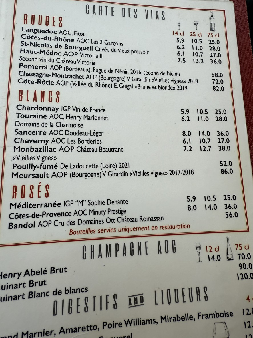 L'Horizon menu 4