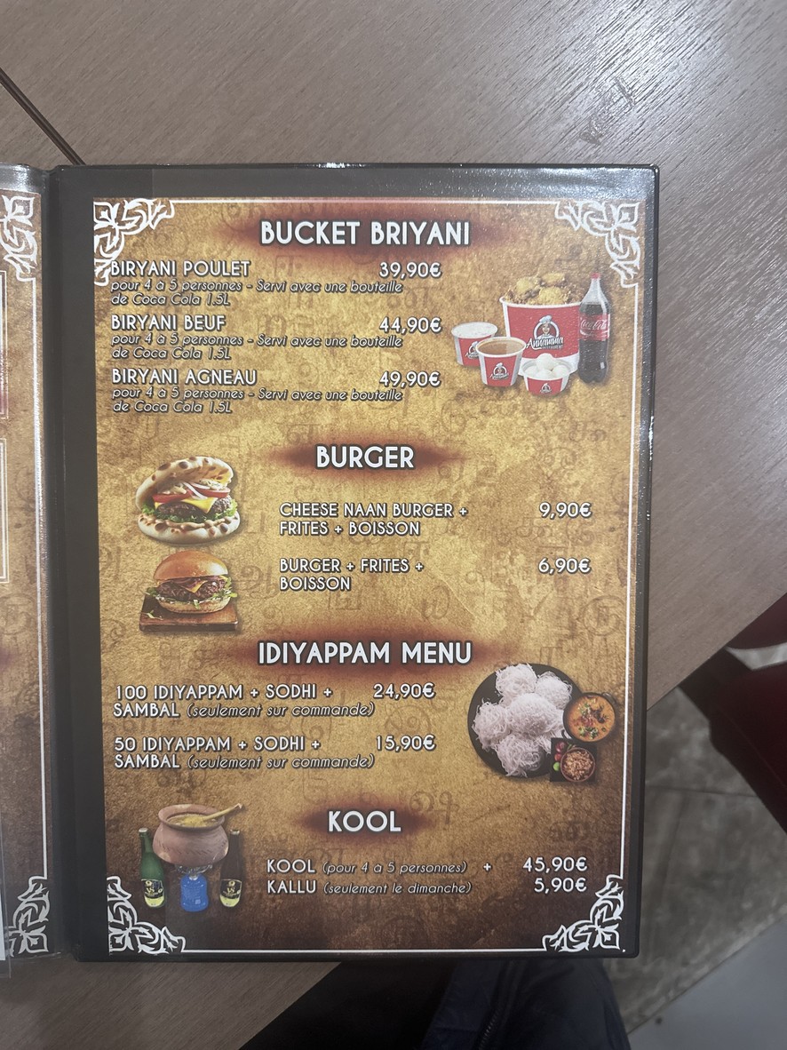Annamma Restaurant menu 10