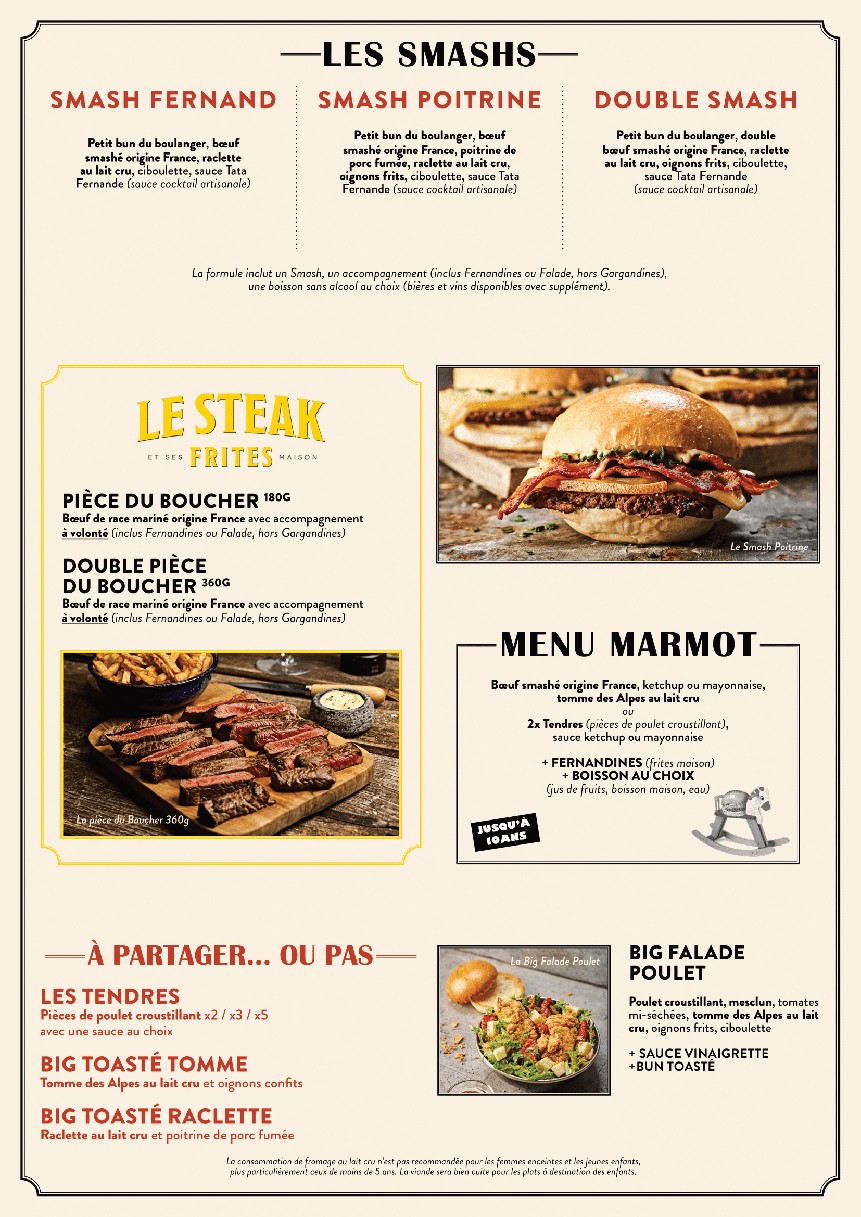 Big Fernand menu 2