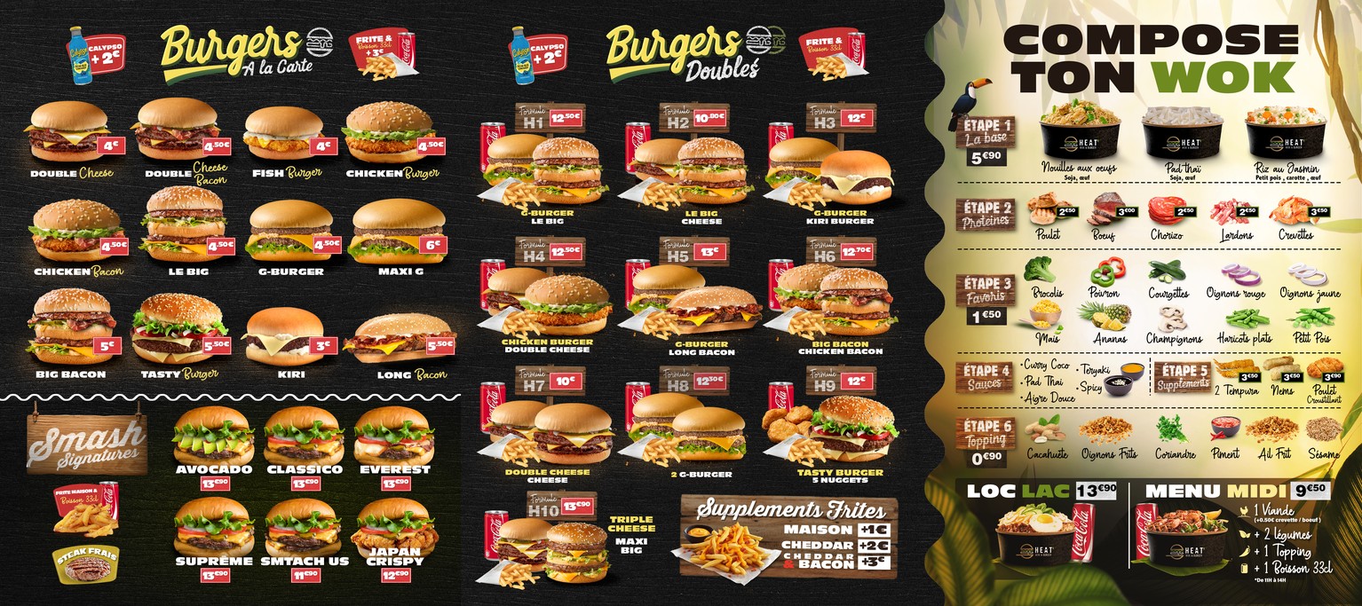 HEAT'S Wok & Burger menu 2