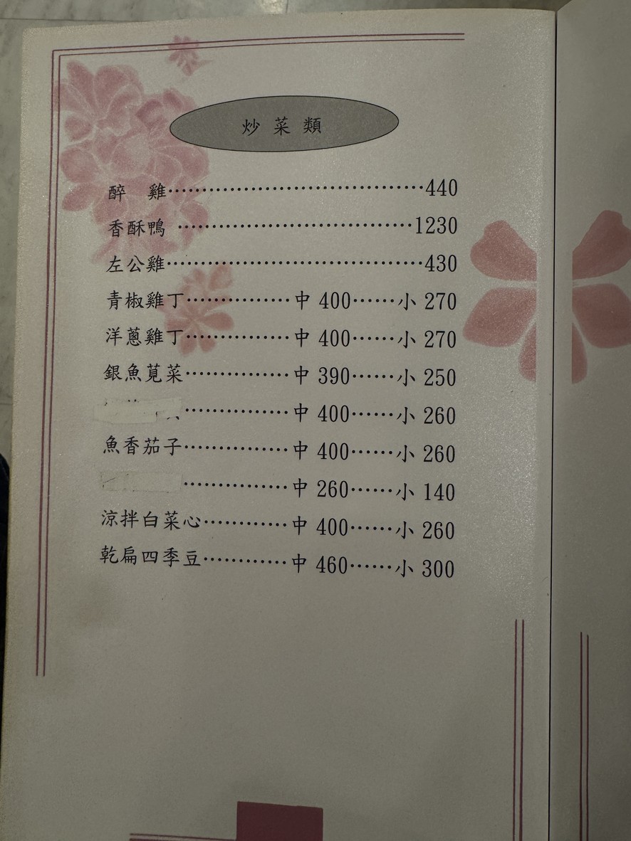 Liù Pǐn Xiǎo Guǎn - Zǒng Diàn menu 1