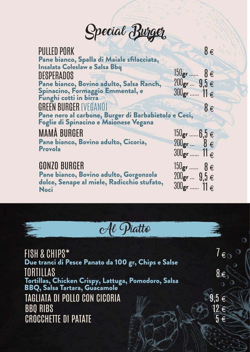 Seconda Fila menu 3
