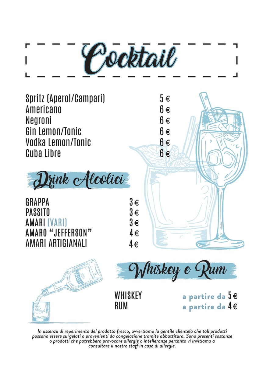 Seconda Fila menu 5