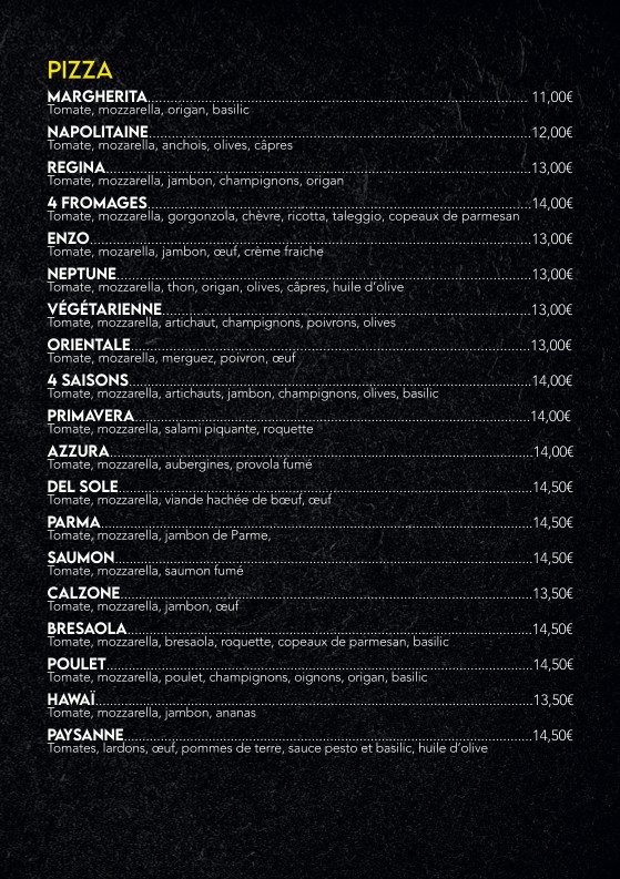 Trattoria Napoletana Da Enzo menu 2