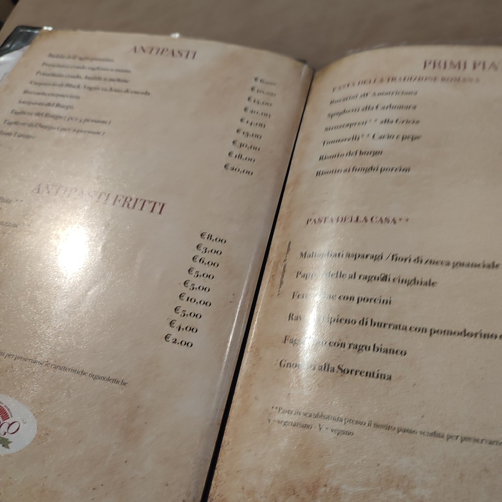 Restaurant Borgo Srl menu 1
