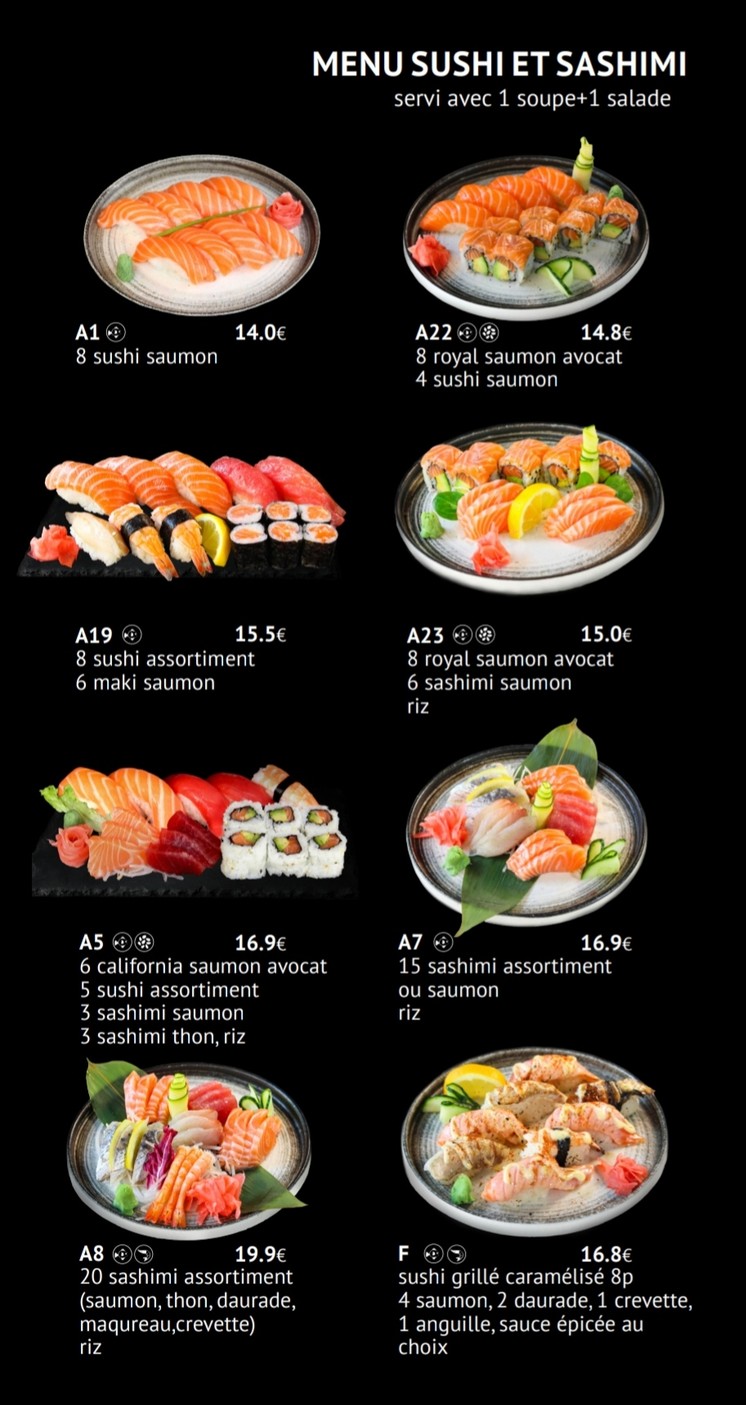 Toto Sushi. menu 1