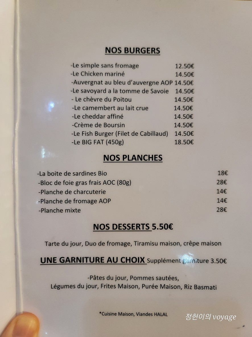 O Frensh Burger menu 1