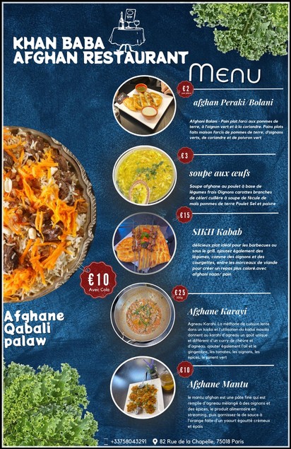AfGHAN CUISINE KHAN BABA