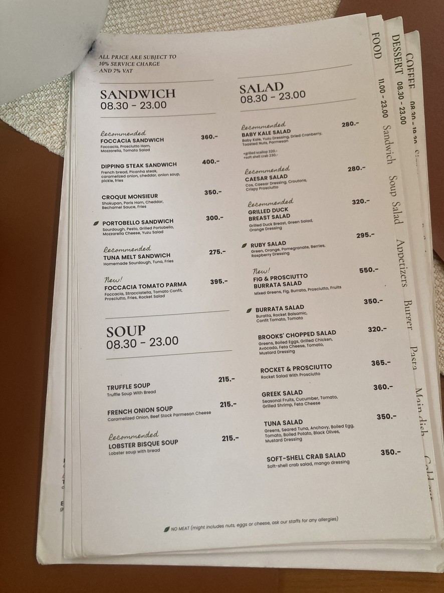 Brooks brunch & bar menu 4
